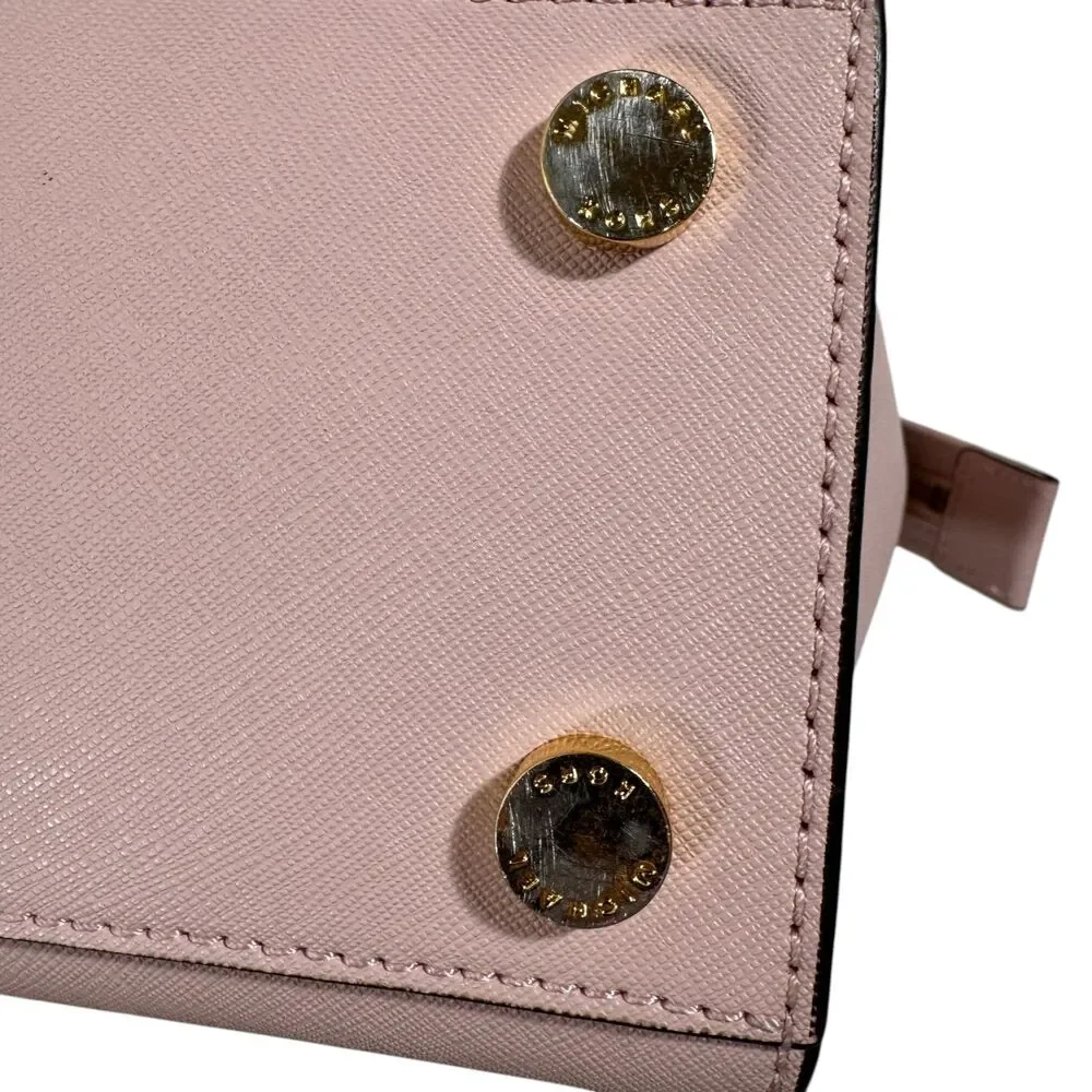 Michael Kors Selma Medium Satchel Blossom Pink Saffiano Crossbody - Picture 12 of 16